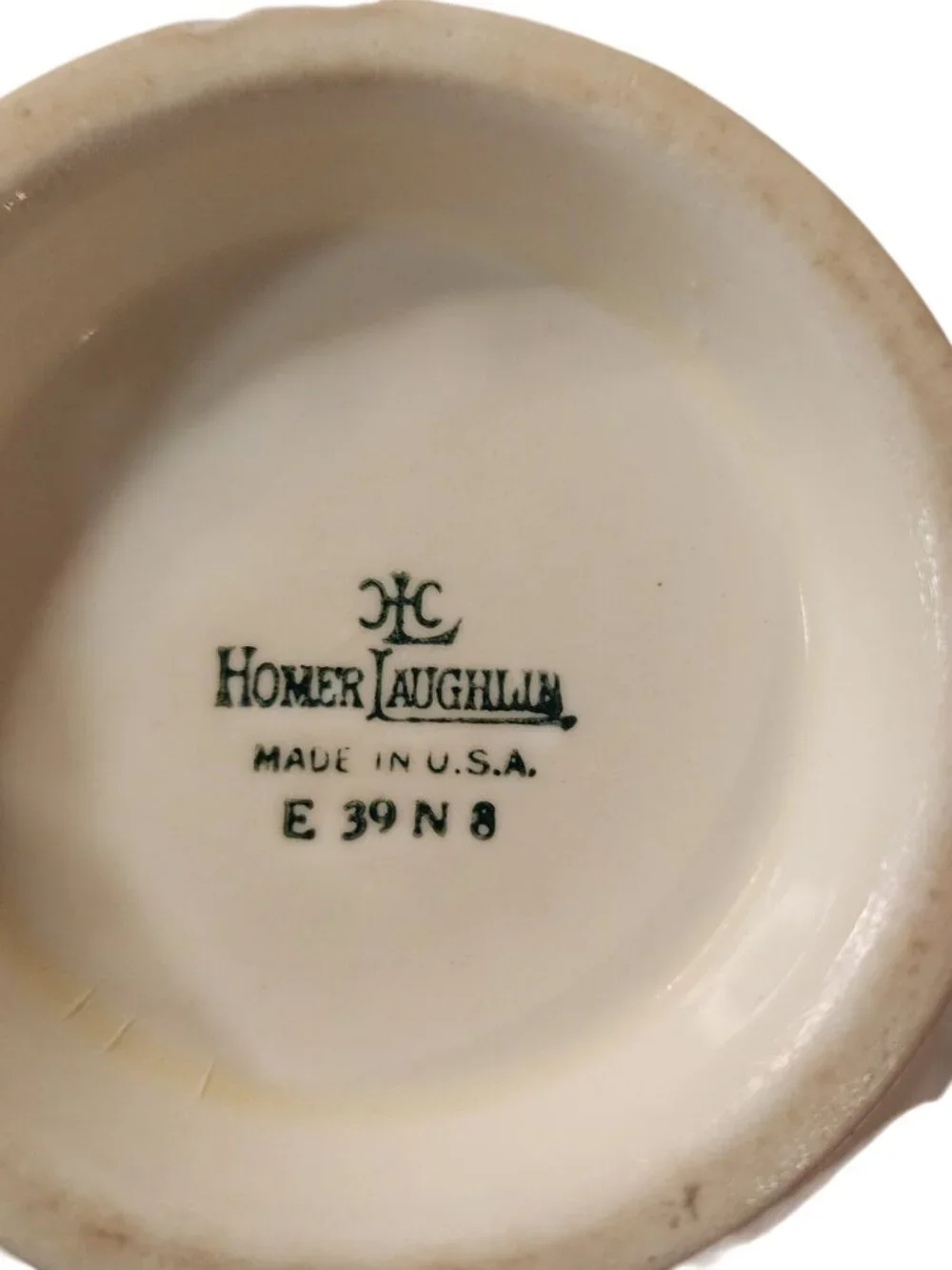 Vintage Homer Laughlin Ivory Fan Design 1948 Milk Pitcher/Creamer